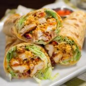 chicken schnitzel wrap